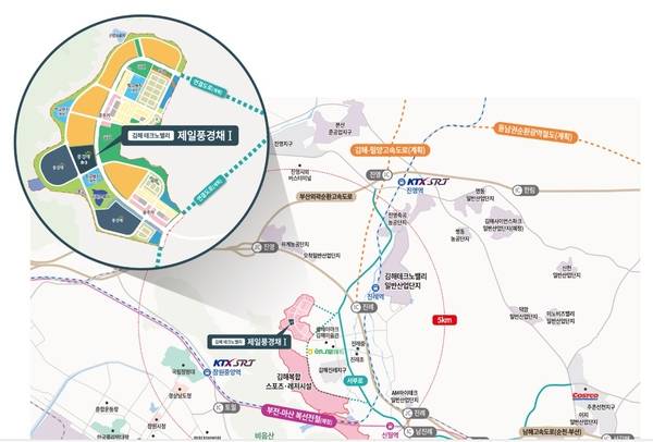 김해 진례면 시례지구 모습. /제일풍경채 누리집 갈무리