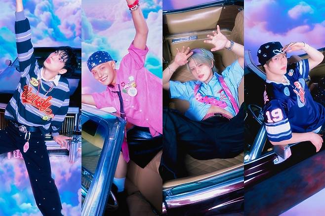 왼쪽부터 비엑스, 승훈, 용희, 현석. C9엔터테인먼트 제공