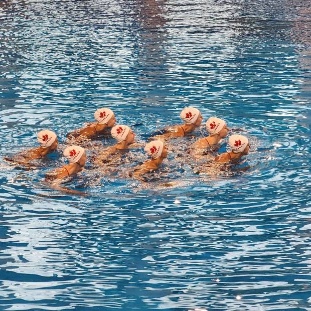 김천에서 훈련 중인 아티스틱스위밍. 사진=경북도 제공