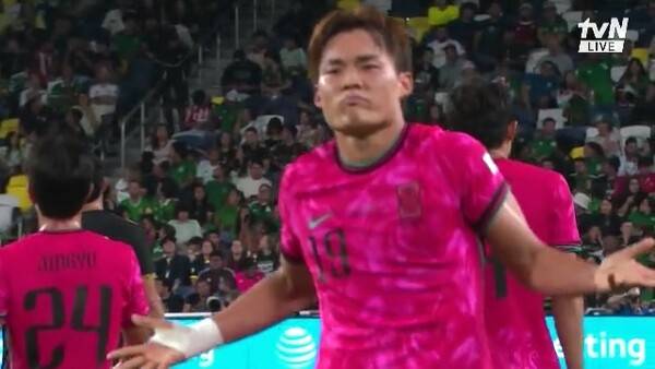 오현규의 세리머니. ⓒtvN