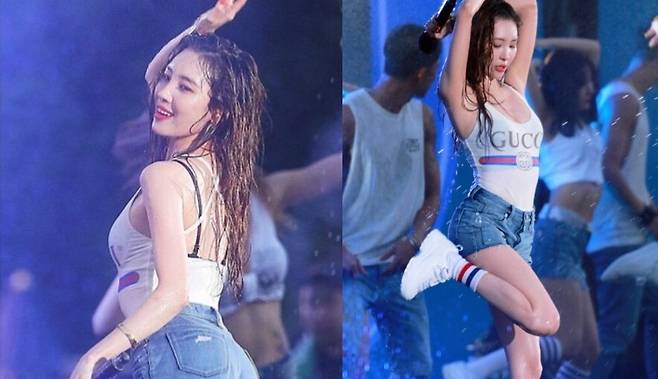 2018년 ‘워터밤’ 무대에 오른 선미. 선미 인스타그램 캡처