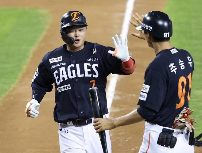 한화 이글스 이도윤이 9월 맹타를 휘두르고 있다. 사진은 한화에서 활약 중인 이도윤의 모습. /사진=스타뉴스