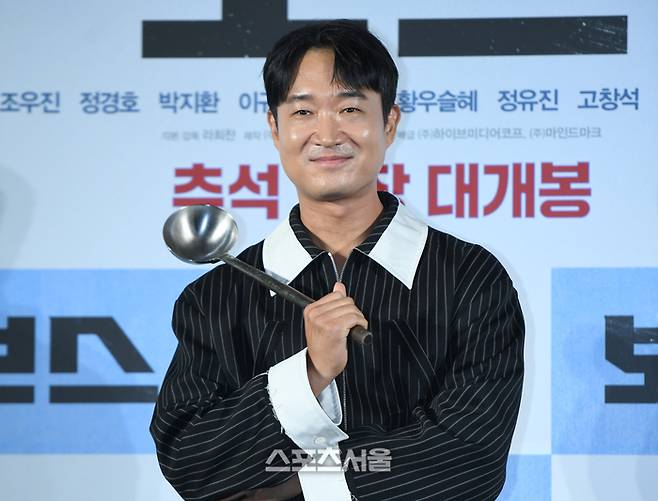 조우진이 1일 서울 메가박스 성수에서 열린 영화 ‘보스’ 제작보고회에서 포즈를 취하고 있다. 최승섭기자 thunder@sportsseoul.com