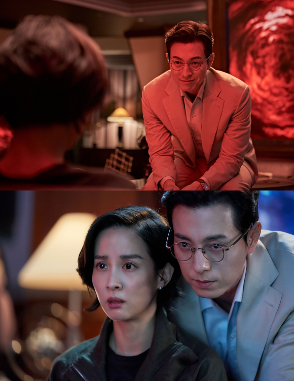 정성일은 "워낙 베테랑이고 잘하니까 너무 좋았다. 연기적으로 주고받는 것 외에 다른 건 신경 쓰지 않아도 되는 작업이었다"고 조여정과 호흡을 맞춘 소감을 전했다. /에이투지엔터테인먼트·소니 픽쳐스