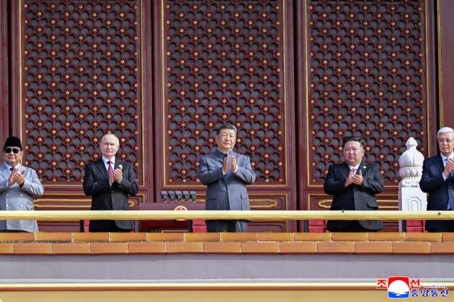 ▲김정은 북한 국무위원장이 지난 3일 베이징에서 진행된 중국 전승절 80주년 기념행사에 참석했다고 조선중앙통신이 4일 보도했다. ⓒ연합뉴스