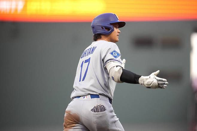 오타니 쇼헤이는 올시즌 54홈런, 147득점 페이스다. Imagn Images연합뉴스