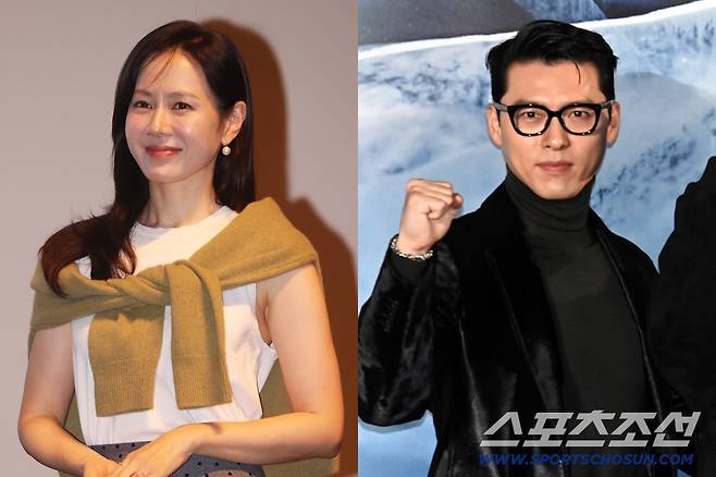 손예진(왼쪽), 현빈. 스포츠조선DB, 사진 출처=연합뉴스