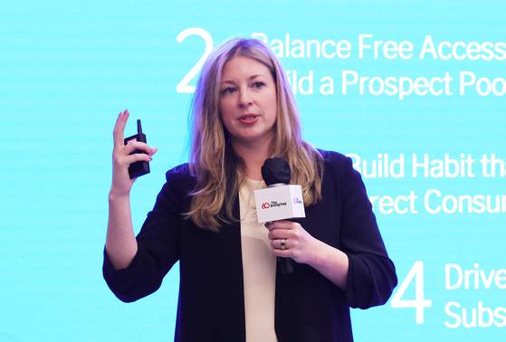 한·미·일 언론이 각국의 디지털 전략을 발표했다. 한나 포펄 뉴욕타임스 최고데이터책임자(CDO). 장진영 기자