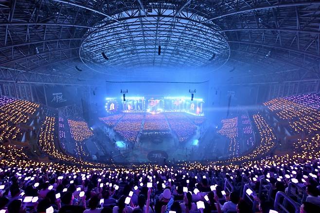 지난 6일 서울 구로구 고척스카이돔에서 '조용필-이 순간을 영원히'가 진행됐다. /사진=KBS 제공