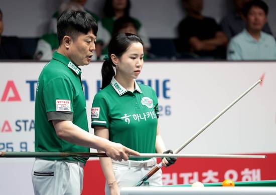 하나카드 김경호, 김진아. PBA