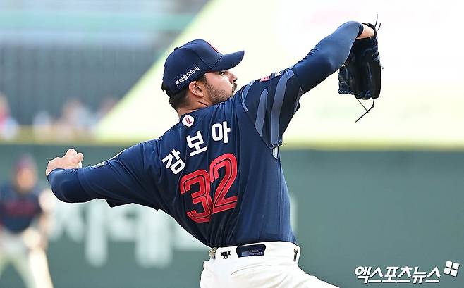 팔꿈치 통증을 호소했던 롯데 자이언츠 외국인 투수 알렉 감보아가 오는 19일 창원 NC 다이노스전에 선발투수로 나설 예정이다. 사진 엑스포츠뉴스 DB