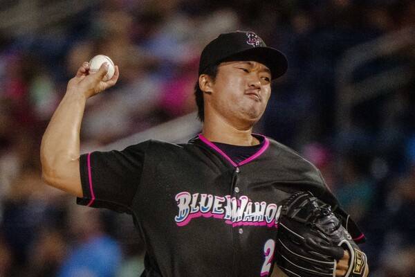 고우석(사진=펜사콜라 블루 와후)