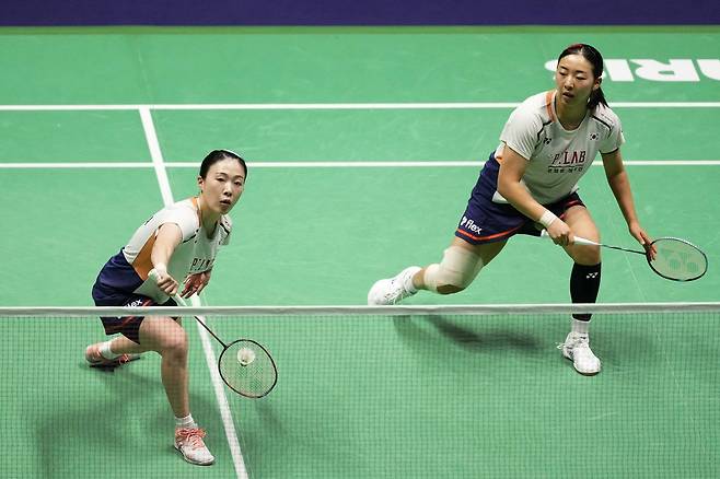 김혜정(왼쪽)과 공희용. AFP연합뉴스