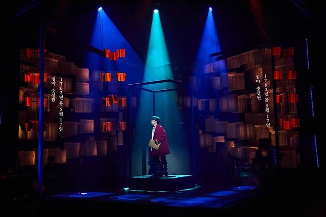 창작 뮤지컬 ‘쉐도우’는 조선시대 사도세자와 영조의 비극적인 사건 ‘임오화변’을 바탕으로, 두 배우가 이끄는 타임루프 판타지 작품이다. 사진 | 블루스테이지