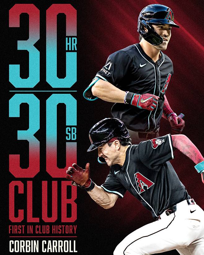 코빈 캐롤. 사진=애리조나 다이아몬드백스 SNS