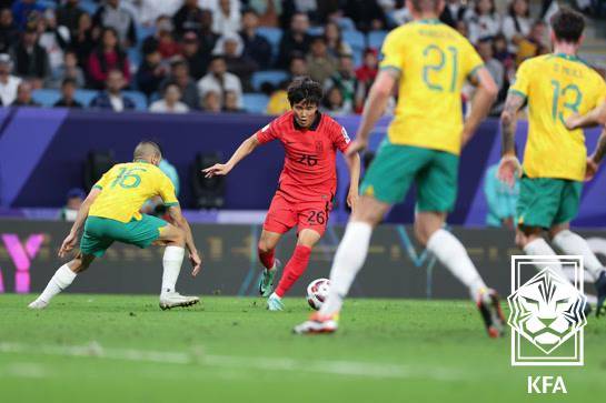 2023 아시아축구연맹(AFC) 카타르 아시안컵에 출전한 양현준(26번). /사진=대한축구협회(KFA) 제공