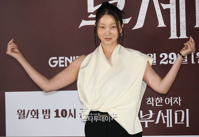 ‘착한 여자 부세미’ 제작발표회에 참석한 장윤주. 사진| 유용석 기자