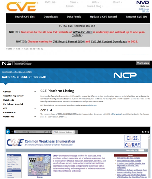 CVE, CCE, CVE 화면. 사진=테너블
