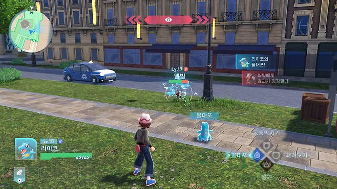 ▲ 공격 명령도 실시간으로! 기술에는 재사용 시간이 존재합니다.