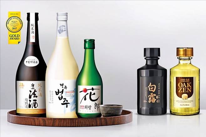 추석선물로 구매 가능한 경주법주의 제품 라인업. /경주법주 제공