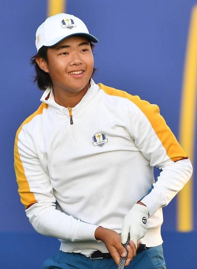 2년 전 주니어 라이더컵에서 맹활약을 펼쳤던 크리스 김. 라이더컵