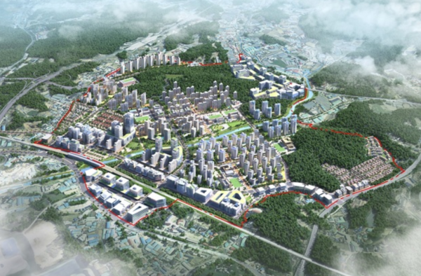 양정역세권 도시개발사업 조감도.