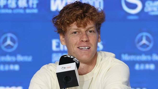 야니크 시너의 베이징 ATP 500 기자회견. 사진/ATP 투어