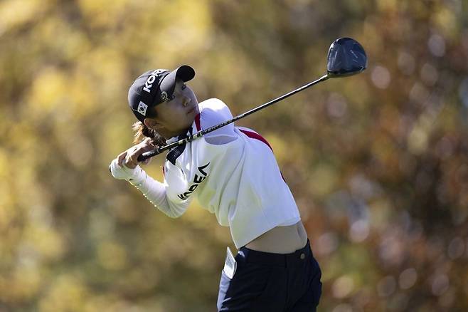 메이저 하이트진로 챔피언십에서 한국여자프로골프(KLPGA) 투어 데뷔전을 치르는 2012년생 특급 기대주 김서아. 아문디 에비앙 주니어 컵