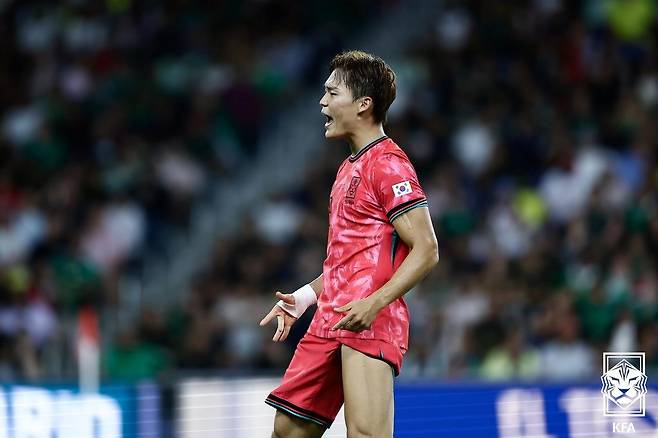 오현규가 유로파리그 1차전에서 결승골을 터뜨려 팀 승리를 견인했다. (대한축구협회 제공)