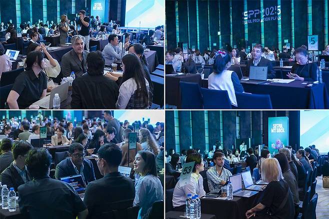 전 세계 다양한 콘텐츠 수요기업 관계자가 SPP 행사장을 찾아 국내 콘텐츠 공급 기업과의 상담을 진행했다 / 출처=IT동아
