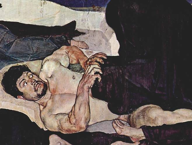 페르디난드 호들러, 밤(일부 확대)