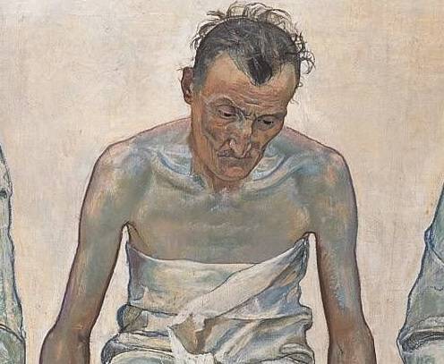 페르디난드 호들러, 삶의 피로(일부 확대)