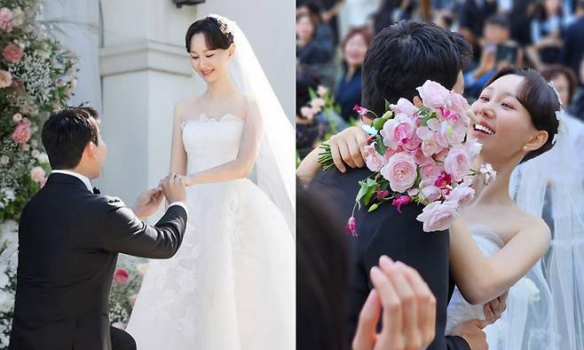 이유영 부부 결혼식 모습. 이유영 SNS