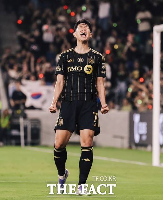 9월 공식전 6경기 연속골이자 MLS 4경기 연속골을 터뜨린 손흥민./LAFC