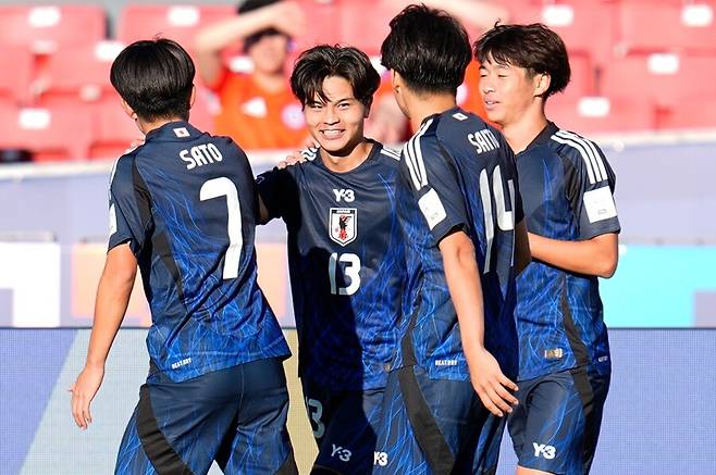 ▲ 28일 칠레 산티아고 훌리오 마르티네스 프라다노스에서 일본과 이집트의 2025 FIFA U-20 월드컵 조별리그 첫 경기가 열렸다. 일본은 전반과 후반 한 차례씩 득점에 성공하며 이집트를 2-0으로 꺾었다. ⓒ 연합뉴스/AP