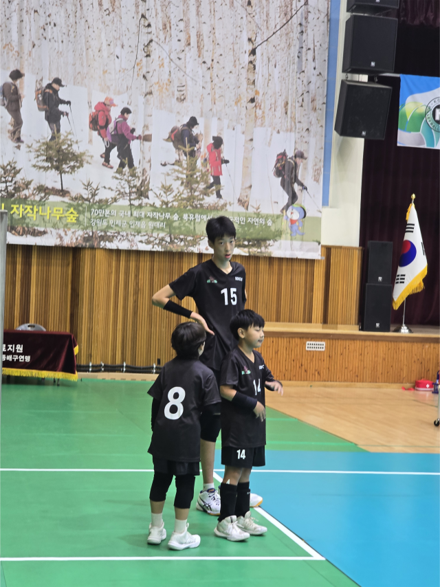 205cm 초등학교 배구 선수 용지훈./한국초등배구연맹