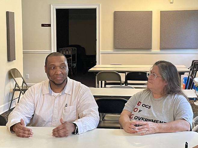 미국 조지아주 애틀랜타 디캘브카운티 공화당원들이 지난 13일(현지 시간) 미 애틀랜타에서 한국 기자단과 만났다.