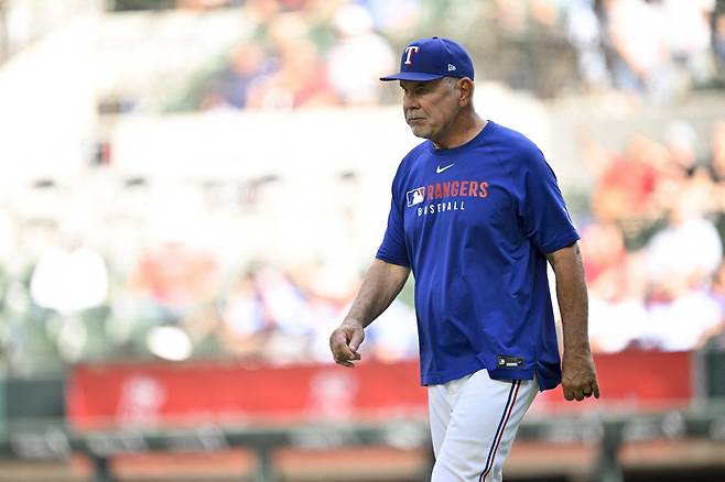 브루스 보치 감독은 텍사스 구단에 첫 월드시리즈 우승을 안겼다. Imagn Images연합뉴스