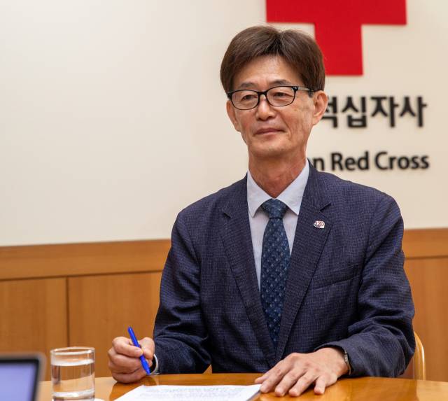 박종술 대한적십자사 사무총장이 이산가족 문제의 인도적 접근을 강조하고 있다. 사진 제공=대한적십자사