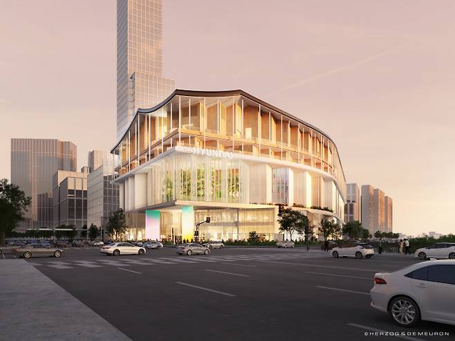 옛 전남·일신방직 부지에 들어설 '더현대 광주' 외부투시도