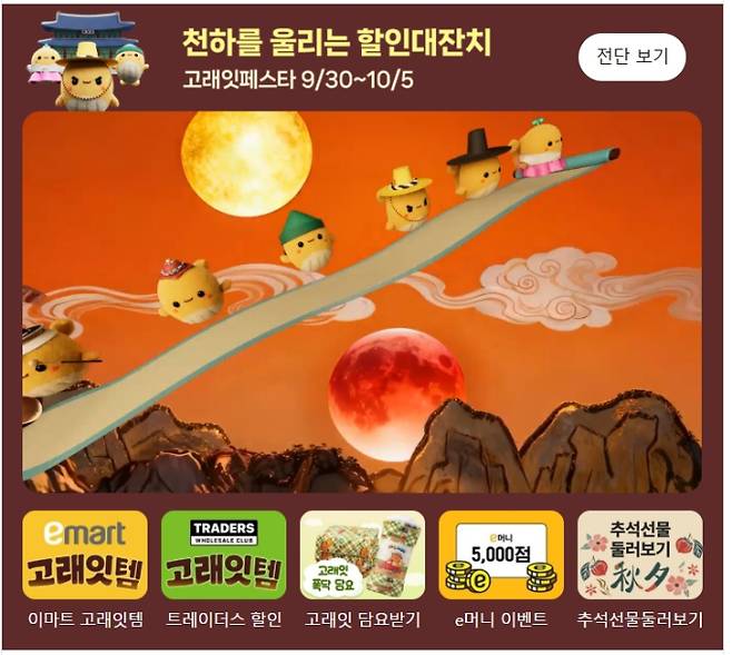 대형마트 휴무일 ‘추석당일 쉰다’…연휴 장보기 꿀팁= 올해 추석 명절 연휴가 최장 10일간 이어질 것으로 예상되는 가운데, 황금연휴 기간 이마트·홈플러스·롯데마트·코스트코·트레이더스·킴스클럽·노브랜드 등 대형마트와 백화점과 아울렛 등 휴무일과 단축 영업 등 운영 일정이 조정된다. ©사진=이마트: 대형마트 휴무일? 이마트·롯데마트·홈플러스‧코스트코 등 마트 휴일, 쉬는날