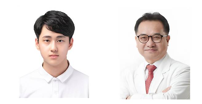 박윤서 호주 모나쉬대학교 의학과 학생(사진 왼쪽)과 명승권 국립암센터 교수./사진=국립암센터