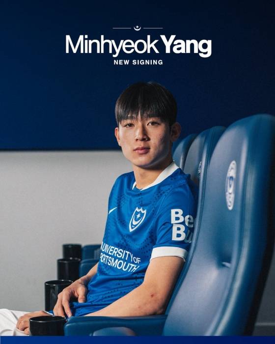 양민혁. /사진=포츠머스FC 공식 사회관계망서비스(SNS)