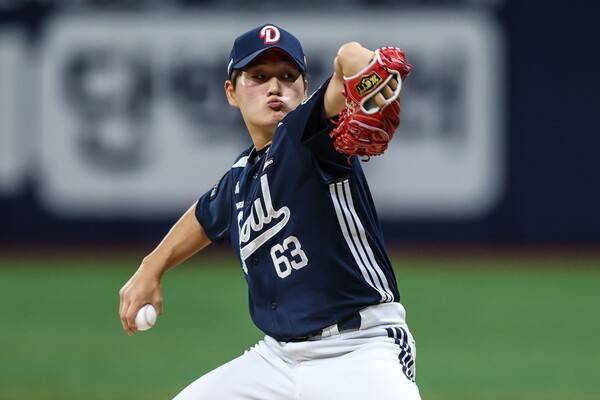 두산의 자랑 김택연. (사진=두산 베어스)