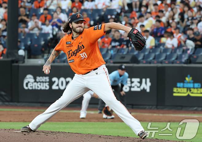 한화 이글스 외국인 선수 코디 폰세. 2025.8.22/뉴스1 ⓒ News1 김기태 기자
