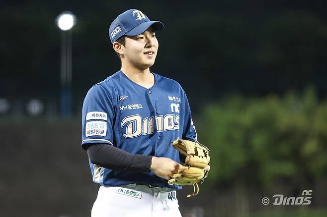 NC는 7일 대구 삼성과 2025 PS WC 2차전을 대비해 김휘집을 예비 포수로 준비할 예정이다. 사진제공|NC 다이노스