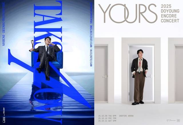 가수 영탁이 11일과 12일 인천 송도 컨벤시아에서 단독 콘서트 'TAK SHOW4'를 진행한다. NCT 도영은 9일부터 10일까지 인천 영동도 인스파이어 아레나에서 앙코르 콘서트 'Yours'를 개최한다. NCT 도영의 'Yours'는 이번 연휴 기간에 개최된 콘서트 중 가장 규모가 크다./어비스컴퍼니·SM엔터테인먼트