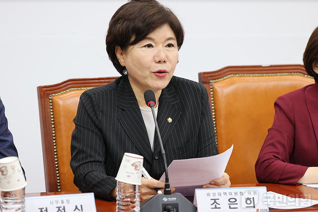 국민의힘 비상대책위원 역임 당시의 조은희 의원.<조은희 국회의원 페이스북 사진>