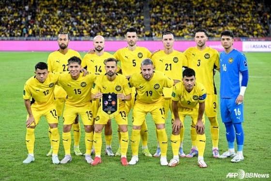 6월 베트남과 아시안컵 예선 3라운드에 나선 말레이시아 선수들. 골키퍼 포함 4명의 선수 제외 7인 모두 귀화선수. /AFPBBNews=뉴스1