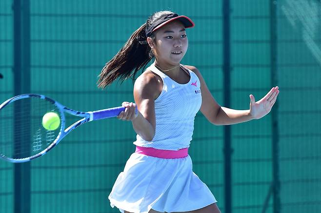 여자단식 톱시드의 사와시로 카논(일본)